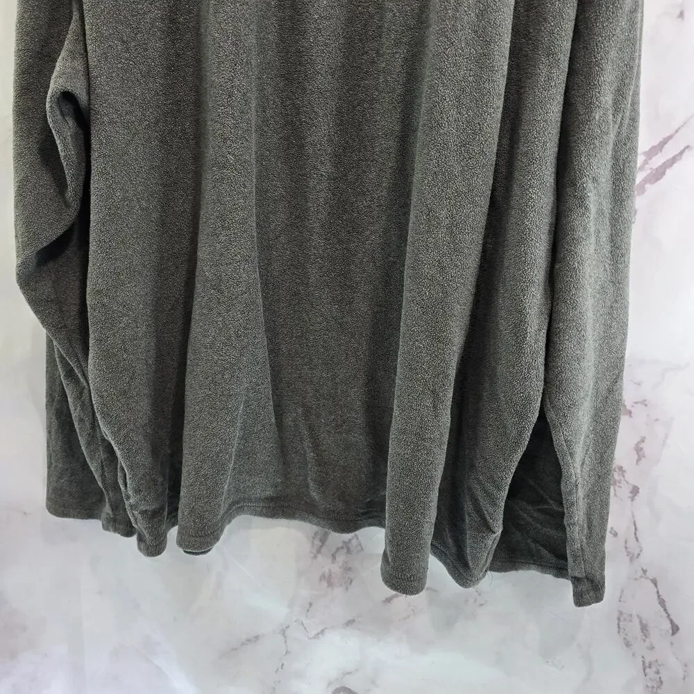 North Face Pullover Mens XXL Gray Quarter Zip Fleece Baylor Prep School